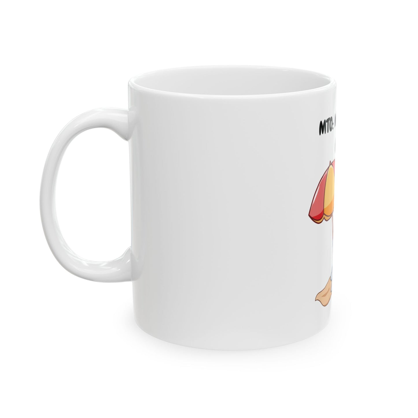 MTO: Meow Time Off Ceramic Mug, (11oz, 15oz)