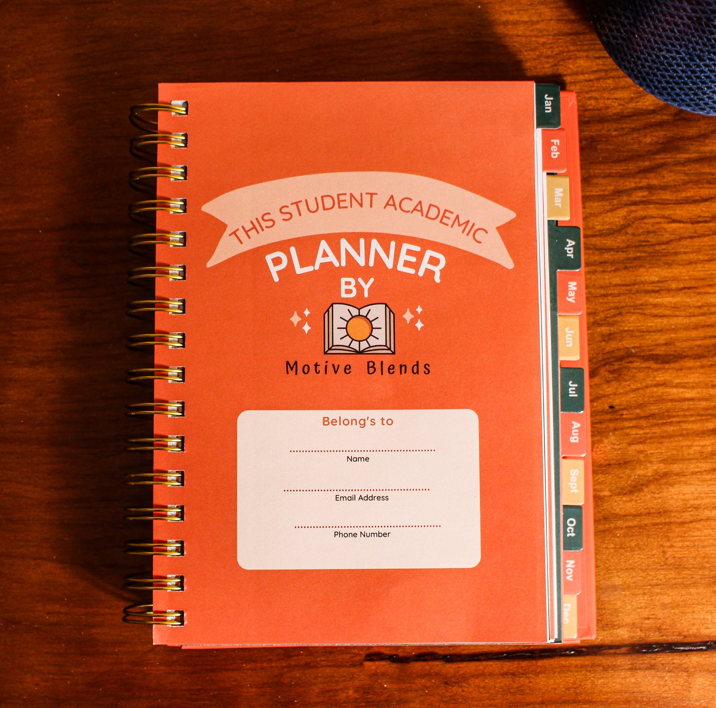 A5 Academic Student Planner
